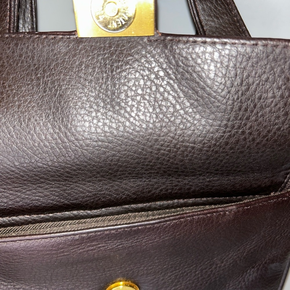 Pre loved chocolate brown Leather crossbody Bag - Picture 7 of 17